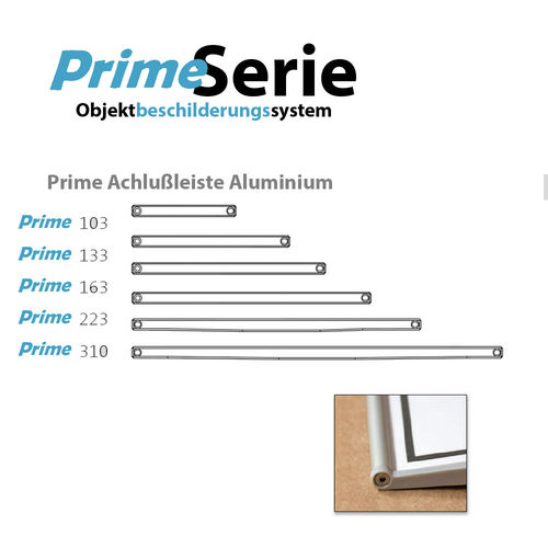 Prime Abschlußleiste Aluminium